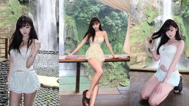 上海超美校花 赵琳娜 不雅视频流出 为旅行竟卖身援交 跟金主玩3P调教 穿黑丝被打桩爆操 反差惊人！